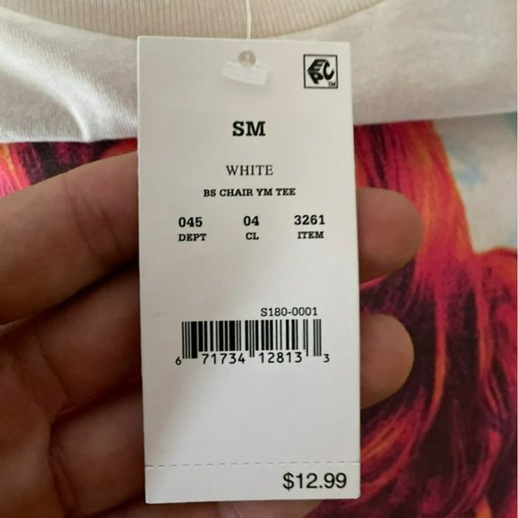 Britney Spears White 100% Cotton T-Shirt New With Tag - Picture 4 of 5